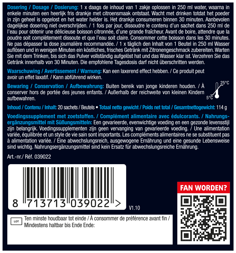 Lucovitaal Magnesium 400mg Forte 20 sachets
