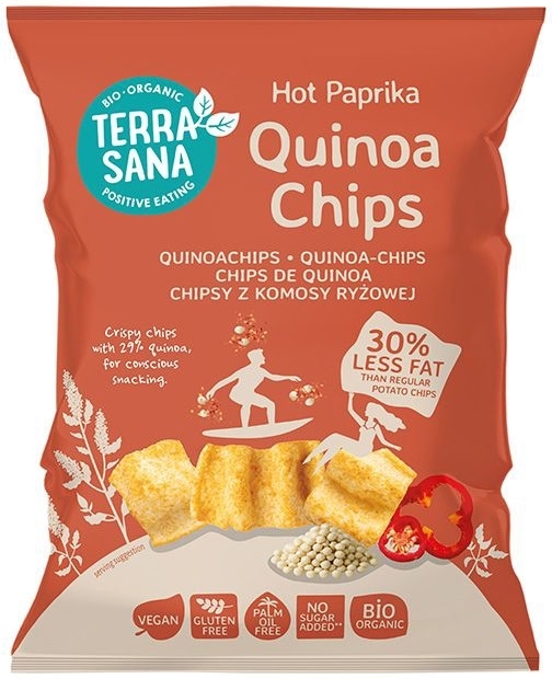 TerraSana Quinoa chips hot paprika bio 75g
