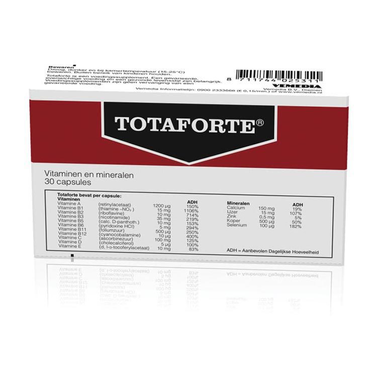 Vitaminen en mineralen 30 capsules