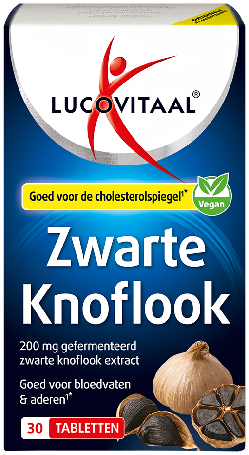Lucovitaal Zwarte Knoflook Vegan 30 tabletten