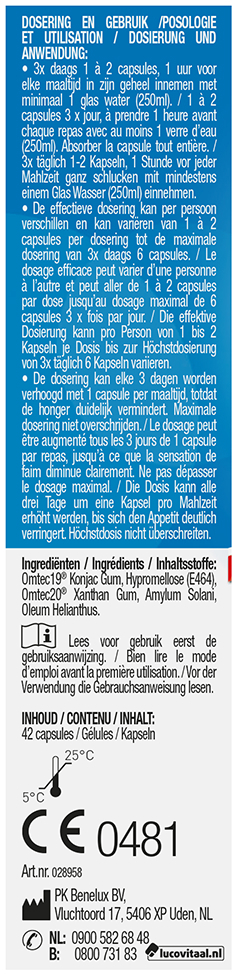 Lucovitaal Obesimed Forte 42 capsules