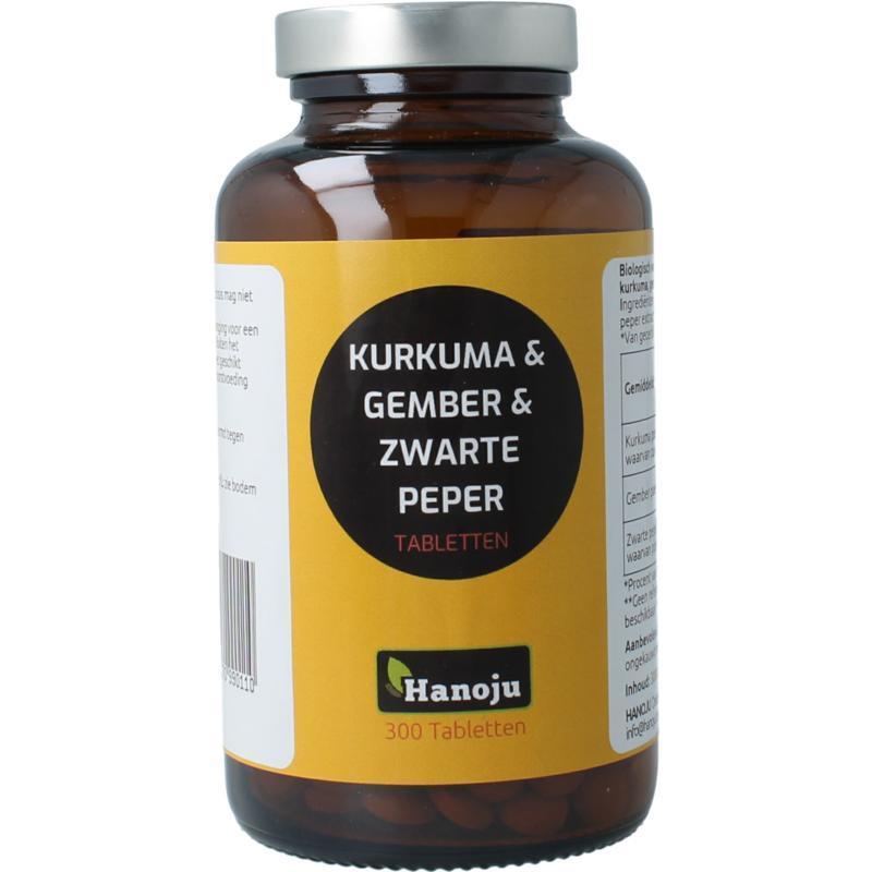 Kurkuma + gember + piperine 500mg 300tb