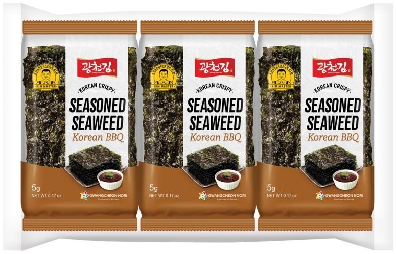 Zeewier snack bbq 3x5gram 15g