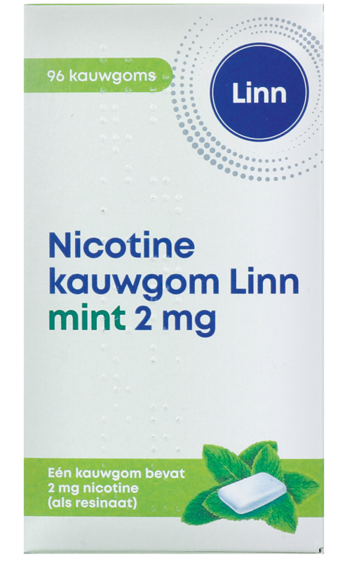 Nicotine Kauwgom Mint 2 MG 96 Stuks