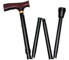 Wandelstok opvouw zwart 74 - 84 1st