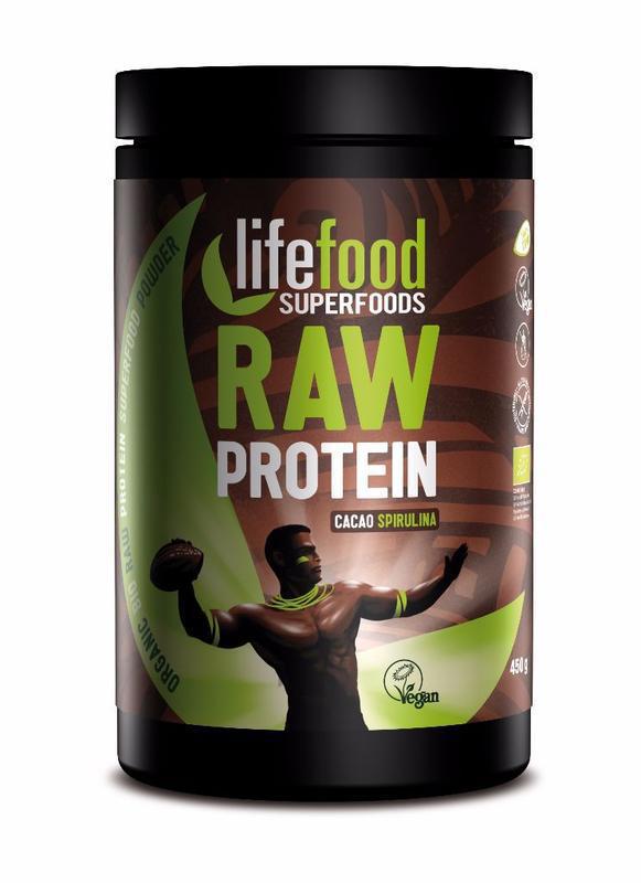 Raw Protein Cacao Spirulina Bio 450g