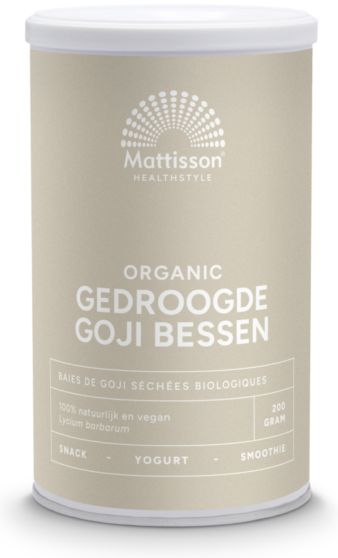 Mattisson Bessen Bio Goji Gedroogd Pot 200 Gram