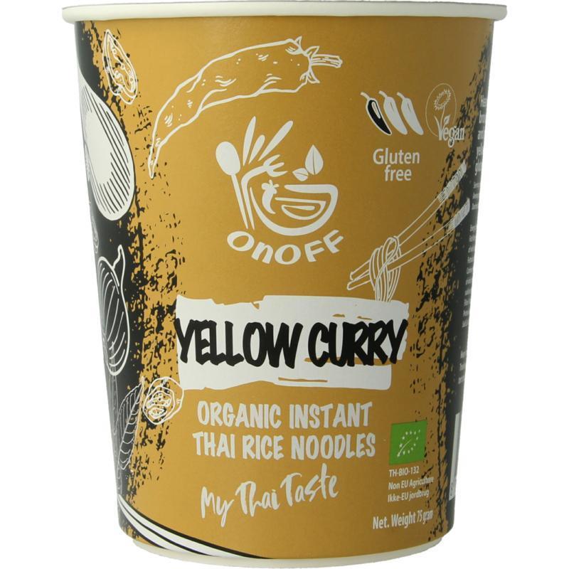Instant noodlesoup yellow curry bio 75g