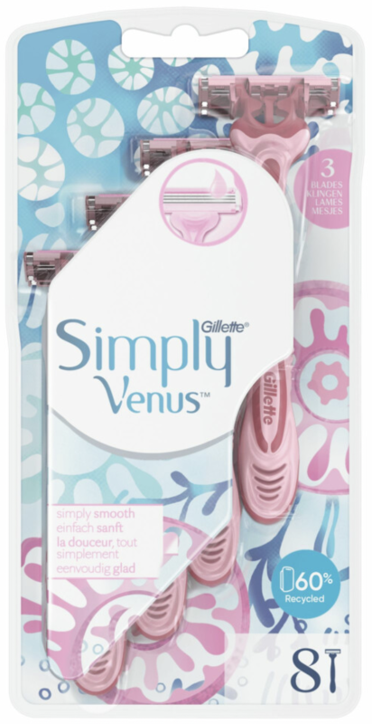 Simply Venus 3 Wegwerpmesjes 8 stuks