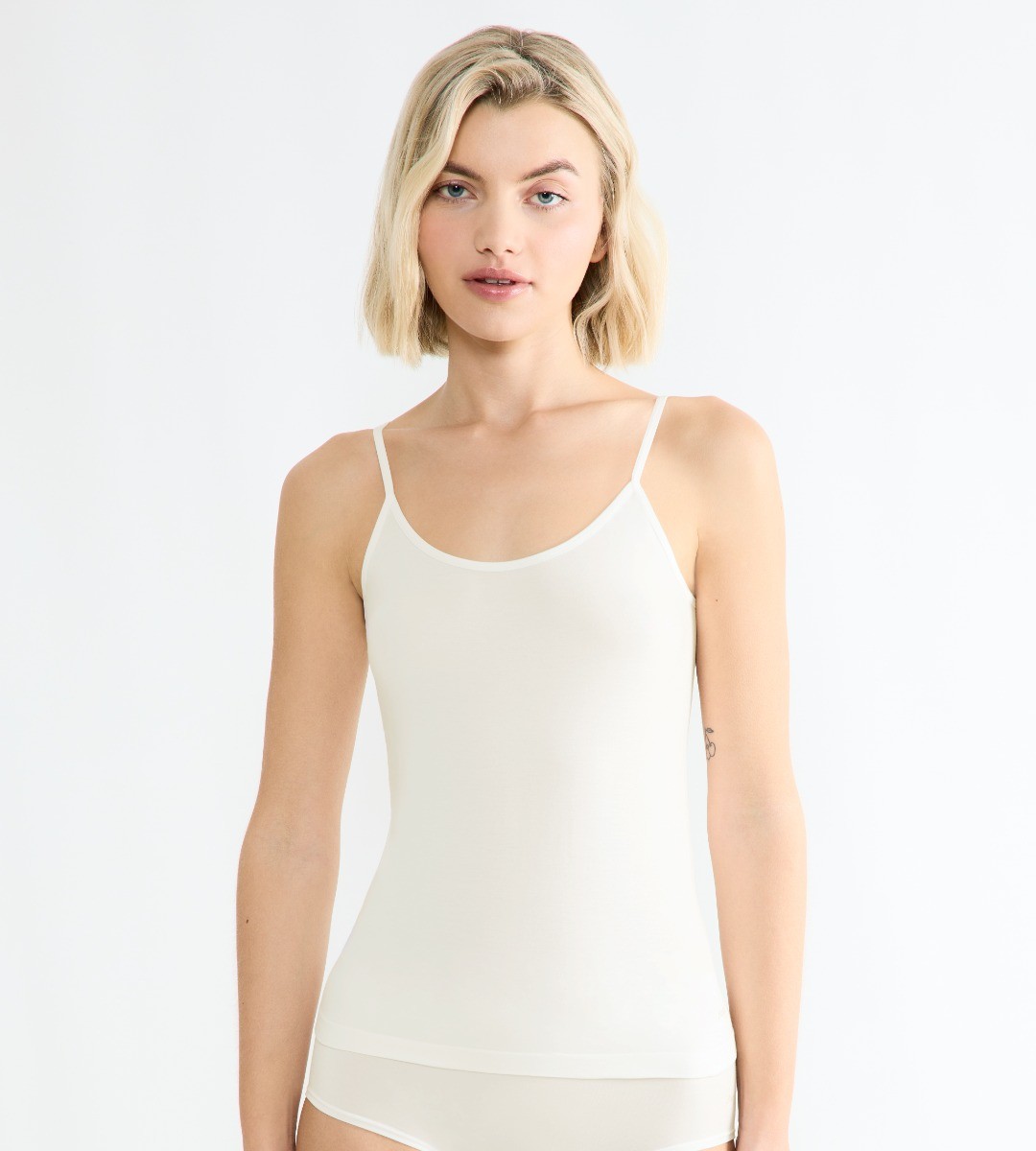Sloggi Dames Go Sense Spaghetti Top Silk White
