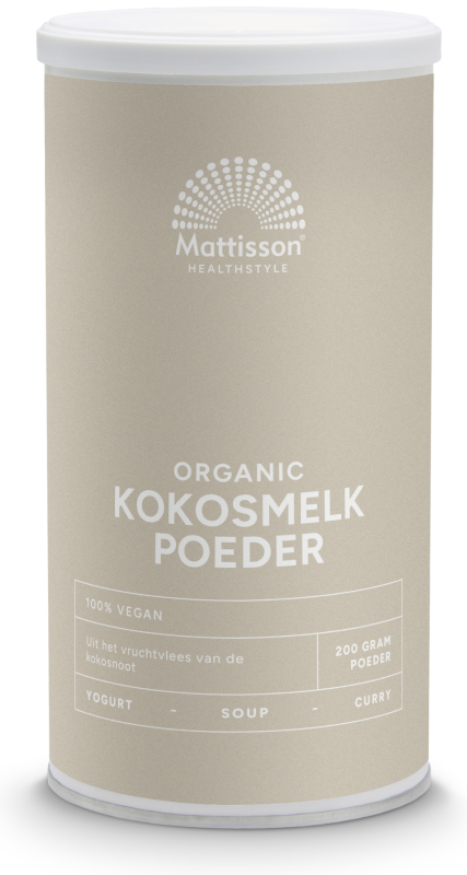 Mattisson Biologische Kokosmelk Poeder 200 Gram