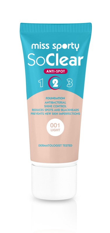 Miss Sporty Foundation So Clear 001 Light 1 stuk