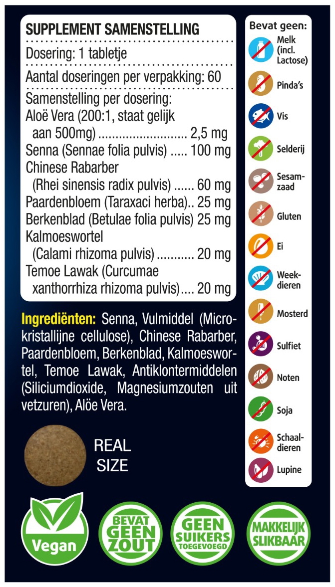 Lucovitaal Stoelgang Tabletten met Senna 60 tabletten
