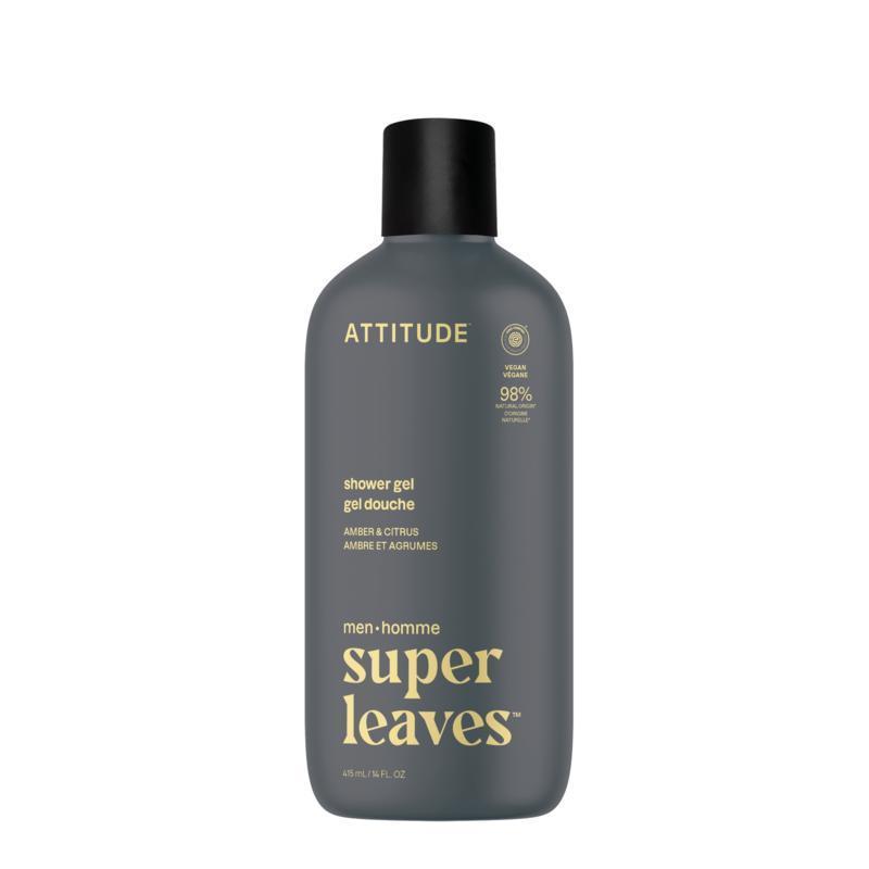 Attitude Men showergel amber & citrus 415ml