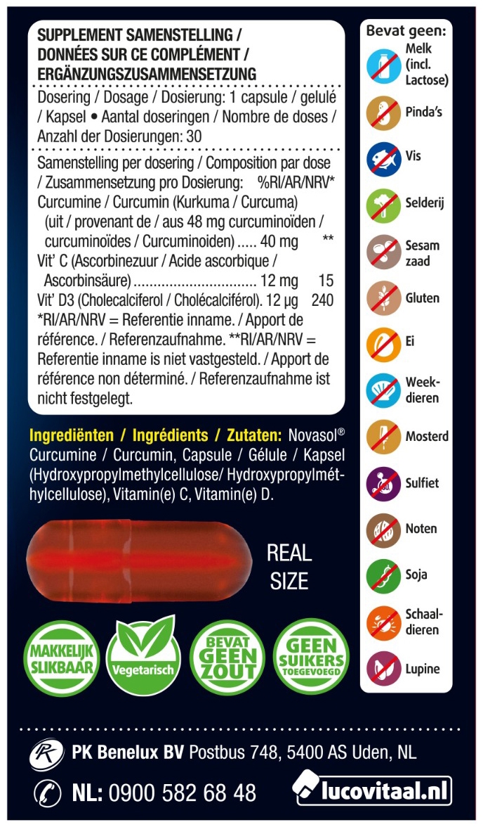 Lucovitaal Super Kurkuma X-tra Krachtig 30 capsules