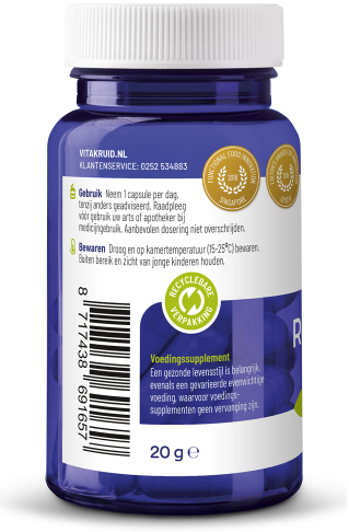Vitakruid Resveratrol 200 mg met bioperine 60 Vega Capsules