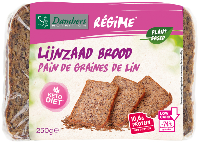 Lijnzaadbrood Low Carb 250 Gram