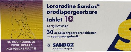 Loratadine 10 mg 30 tabletten