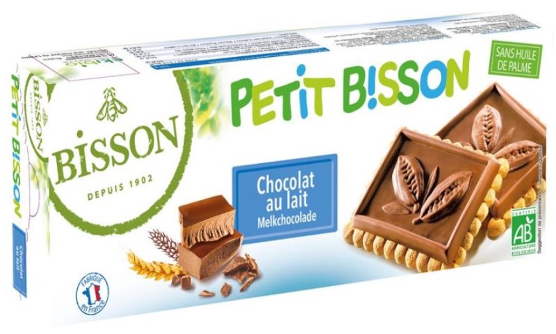 Petit Bisson Theebiscuit Melkchocolade Bio 150g