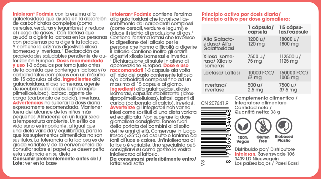 Intoleran Fodmix 108 Capsules