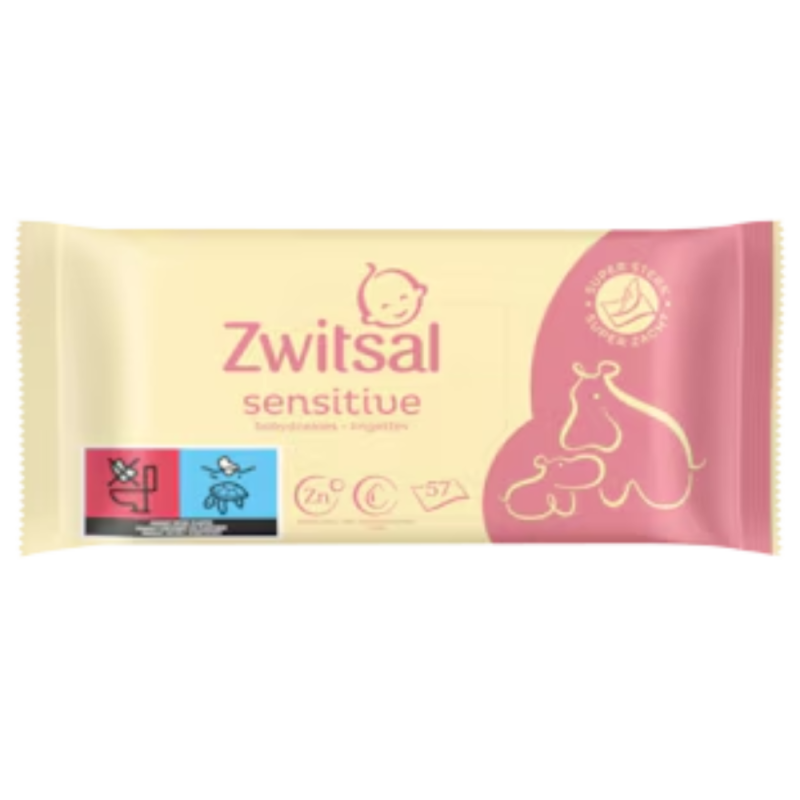 Zwitsal Billendoekjes Sensitive 57 Stuks