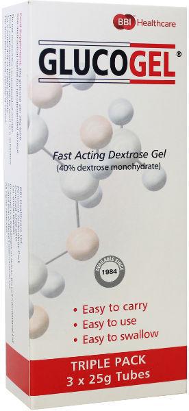 Glucogel glucose gel 3x25g