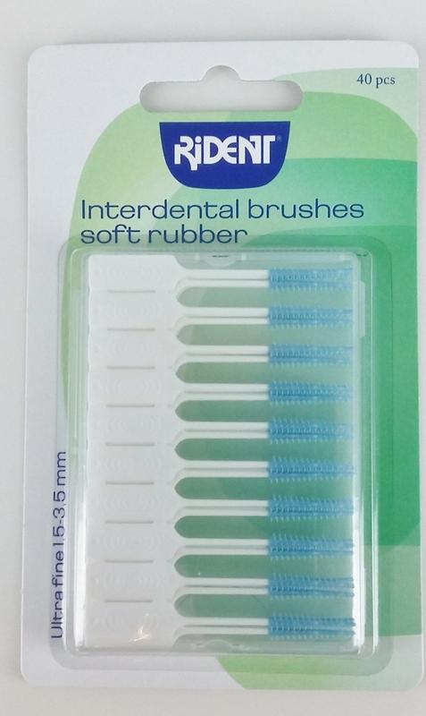 Interdental Brushes Soft Rubber 40stuks