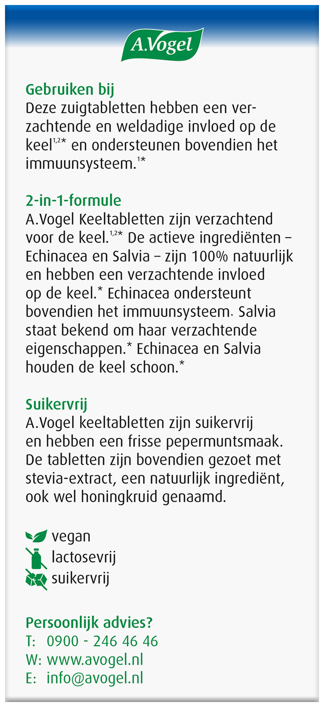 A.Vogel Keeltabletten 20 Stuks
