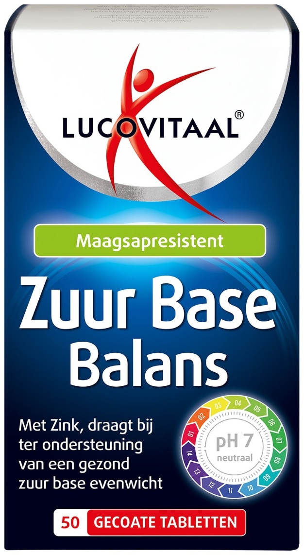 Lucovitaal Zuur Base Tabletten 50 Tabletten
