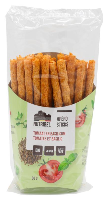 Apero stick tomaat basilicum bio 60g