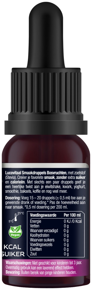 Lucovitaal Smaakdruppels Bosvruchten 20ML