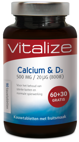 Calcium & D3 90 Kauwtabletten