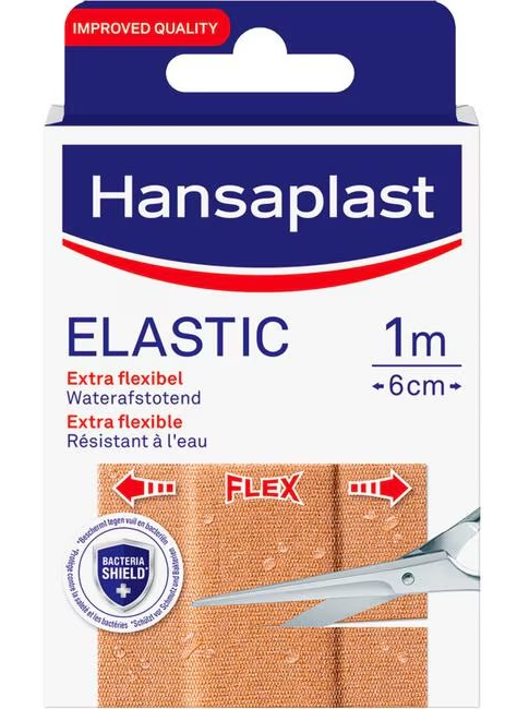 Pleister Elastic 1m x 6cm 1 Stuk