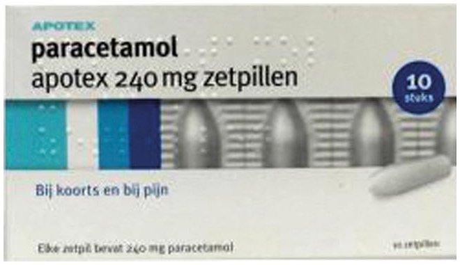 Paracetamol 240 mg 10 Zetpillen