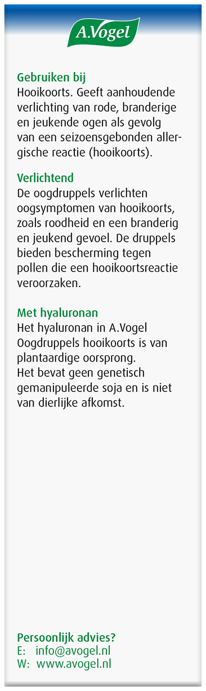 A.Vogel Pollinosan Hooikoorts Oogdruppels 10ml