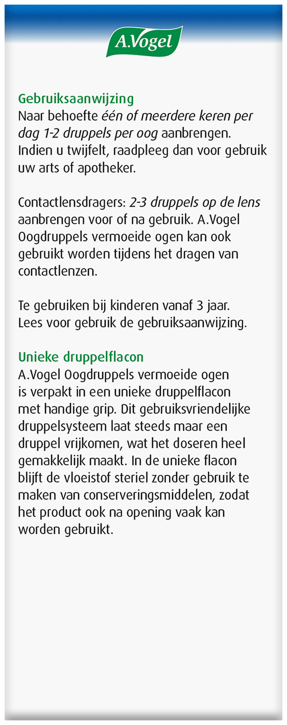 A.Vogel Oogdruppels Vermoeide Ogen 10 ML