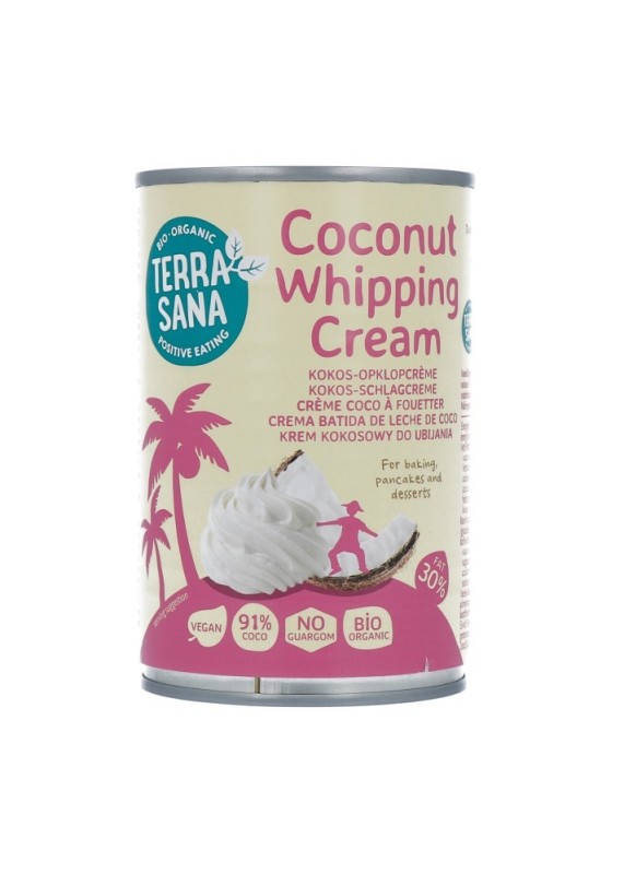 TerraSana Kokosmelk slagroom 30% vet bio 400ML