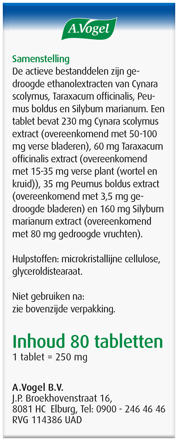 A.Vogel Boldocynara tabletten 80 Stuks