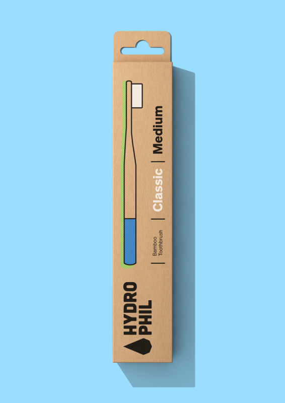 Bamboe Tandenborstel Classic Medium 1 Stuk