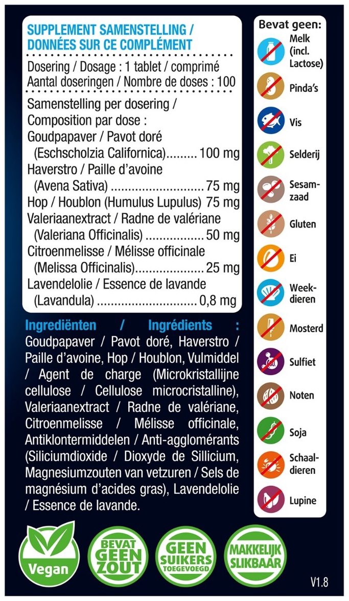 Lucovitaal Nachtrust 100 tabletten