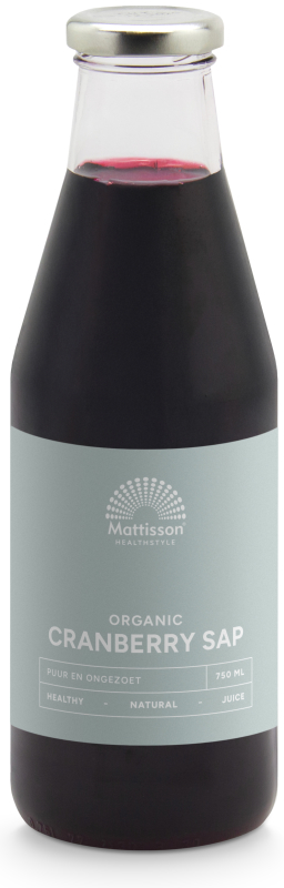 Biologische Cranberrysap Ongezoet 750ml