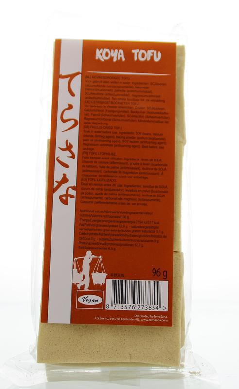 TerraSana Koya tofu gevriesdroogd 96g