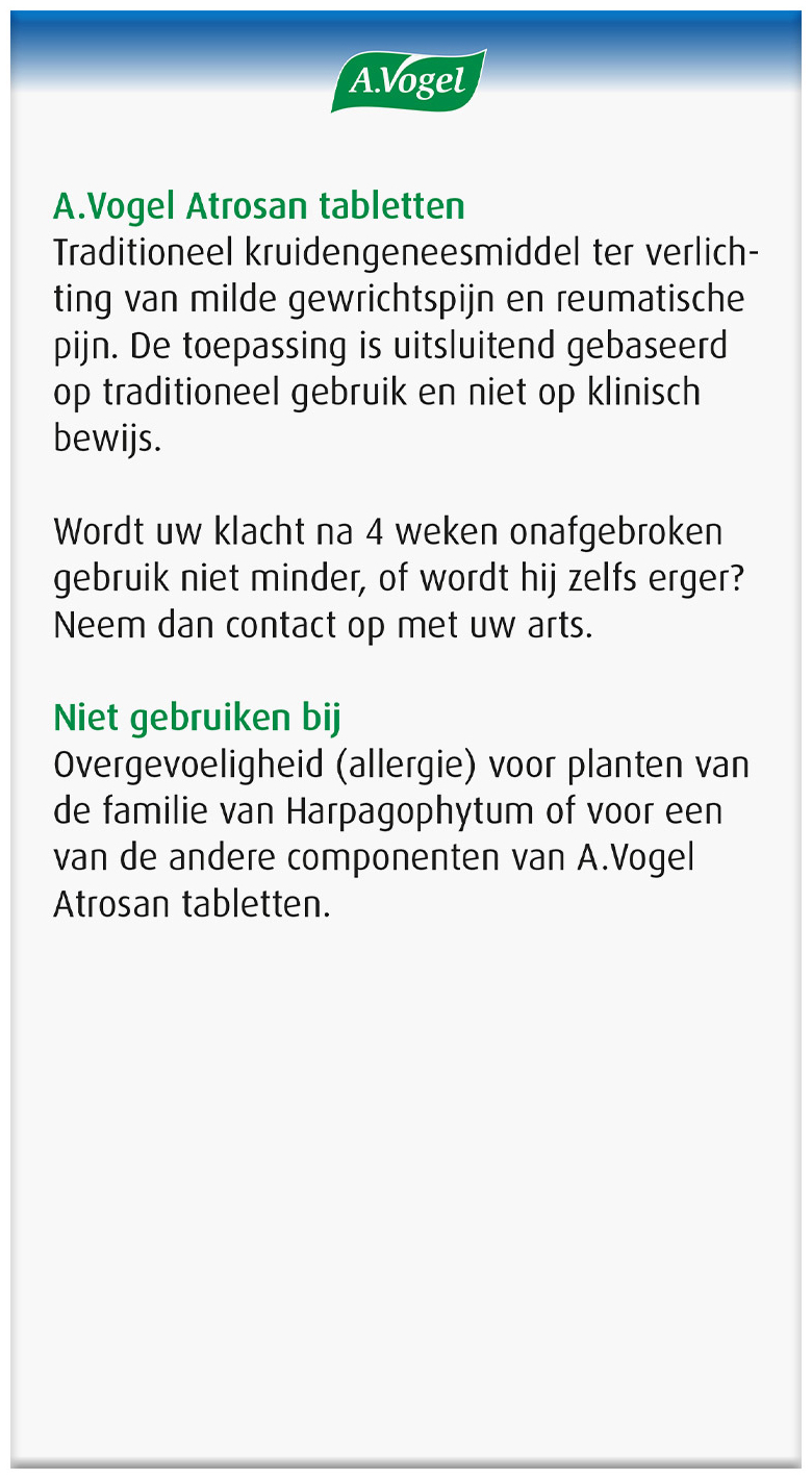 A.Vogel Atrosan tabletten 120 Stuks