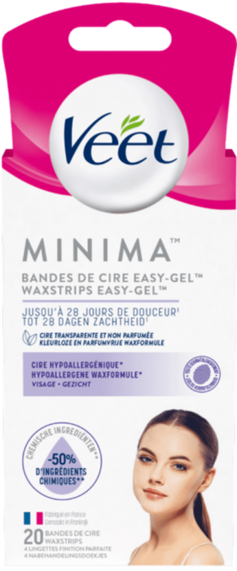 Minima Waxstrips Koud Gezicht 20 stuks