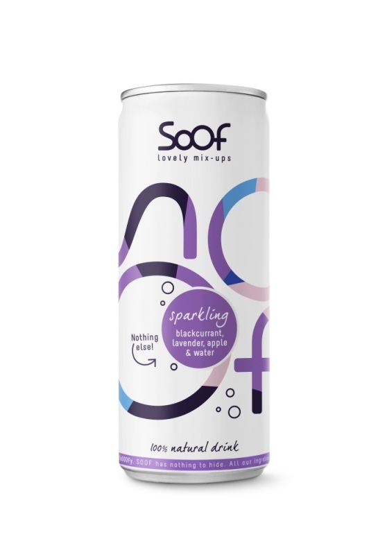 Drink Sparkling Zwarte Bes, Lavendel, Appel & Water 250ml