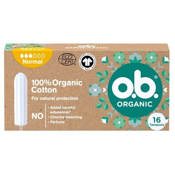 Tampons Organic Normal 16st