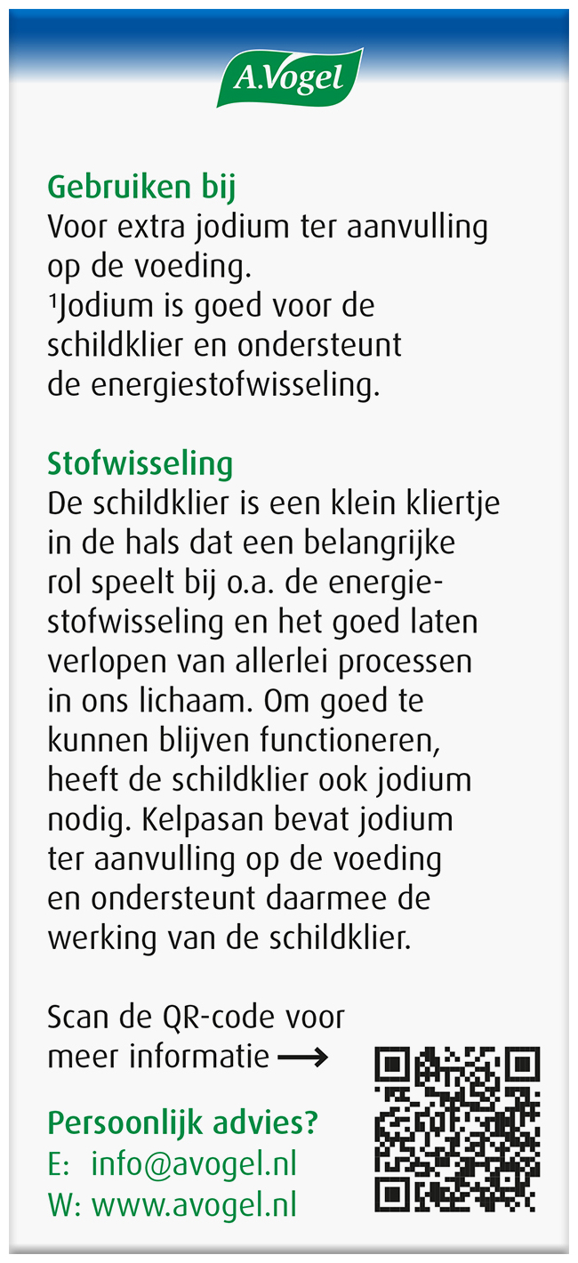 A.Vogel Kelpasan Schildklier 180 Tabletten