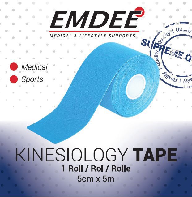 Kinesiology Tape Licht Blauw Non Cut 1rol