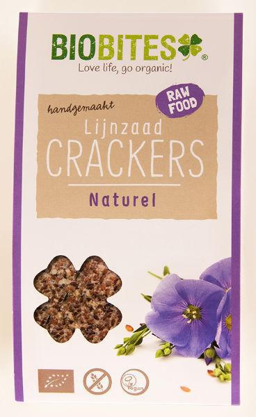 Lijnzaad Crackers Raw Natural 2st