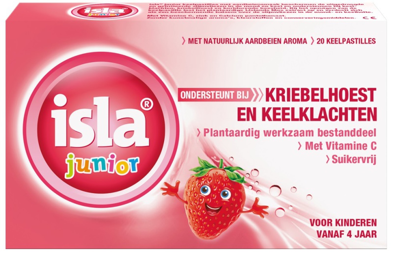 Junior Keelpastilles Aardbei 20 stuks